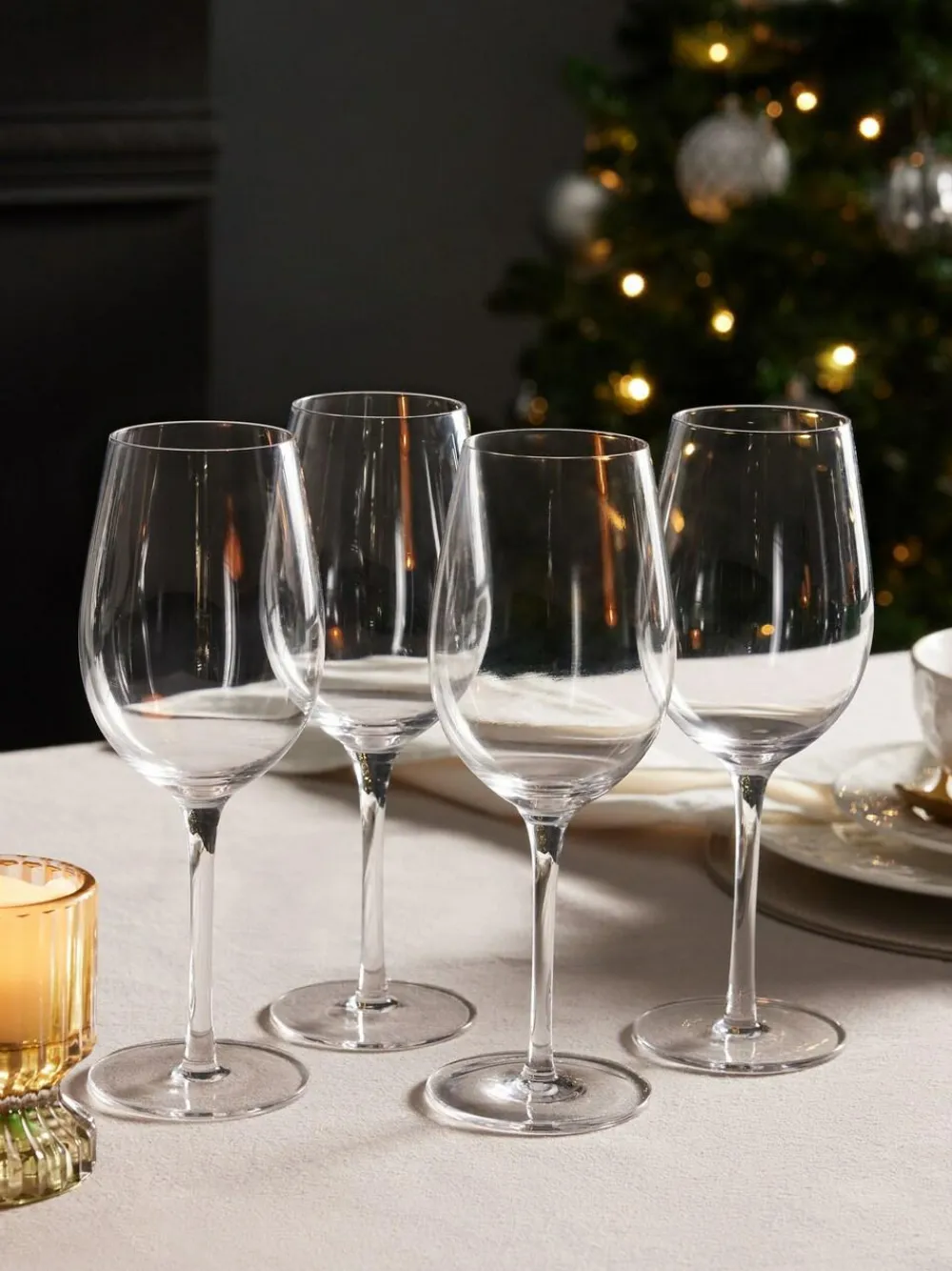 Next Clear Nova Wine Glasses Set of 4 White Wine Glasses^ Glassware