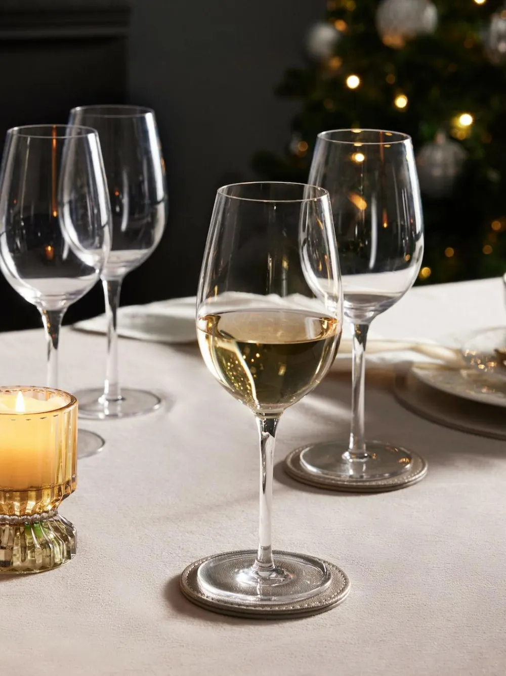 Next Clear Nova Wine Glasses Set of 4 White Wine Glasses^ Glassware