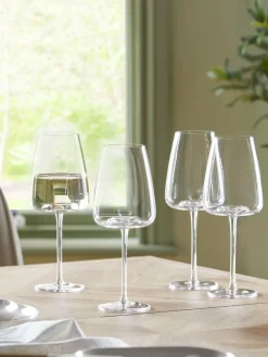 Next Clear Tapered Set of 4 Red Wine Glasses^ Glassware