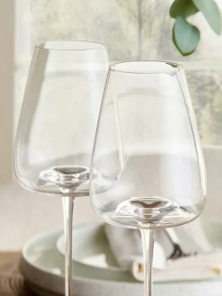 Next Clear Tapered Set of 4 White Wine Glasses^ Glassware
