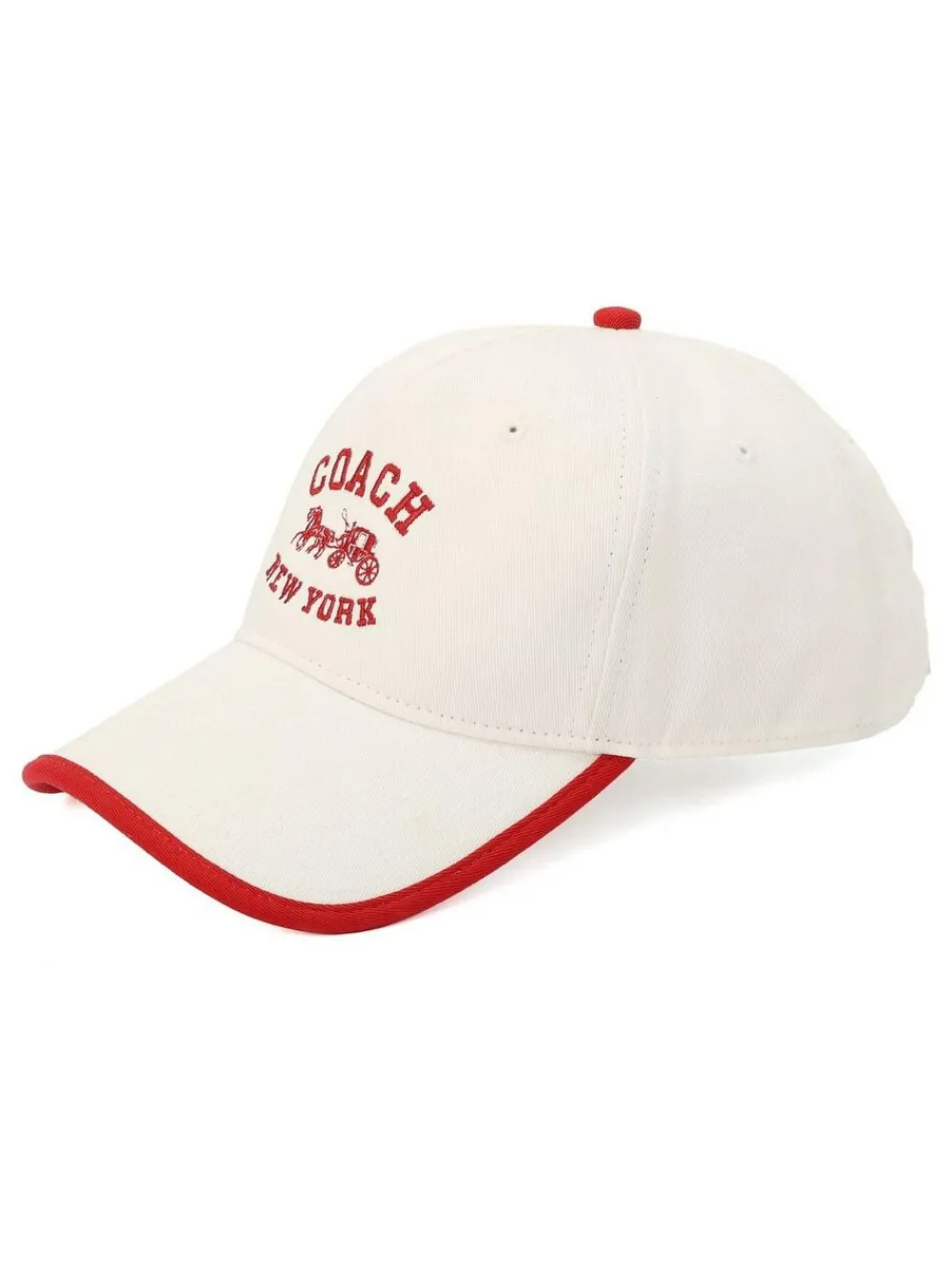 Coach White Horse And Carriage Baseball Hat^Women Hats