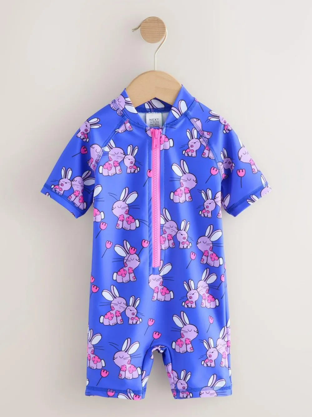 New Next Cobalt Blue Bunny Sunsafe Swimsuit (3mths-10yrs)