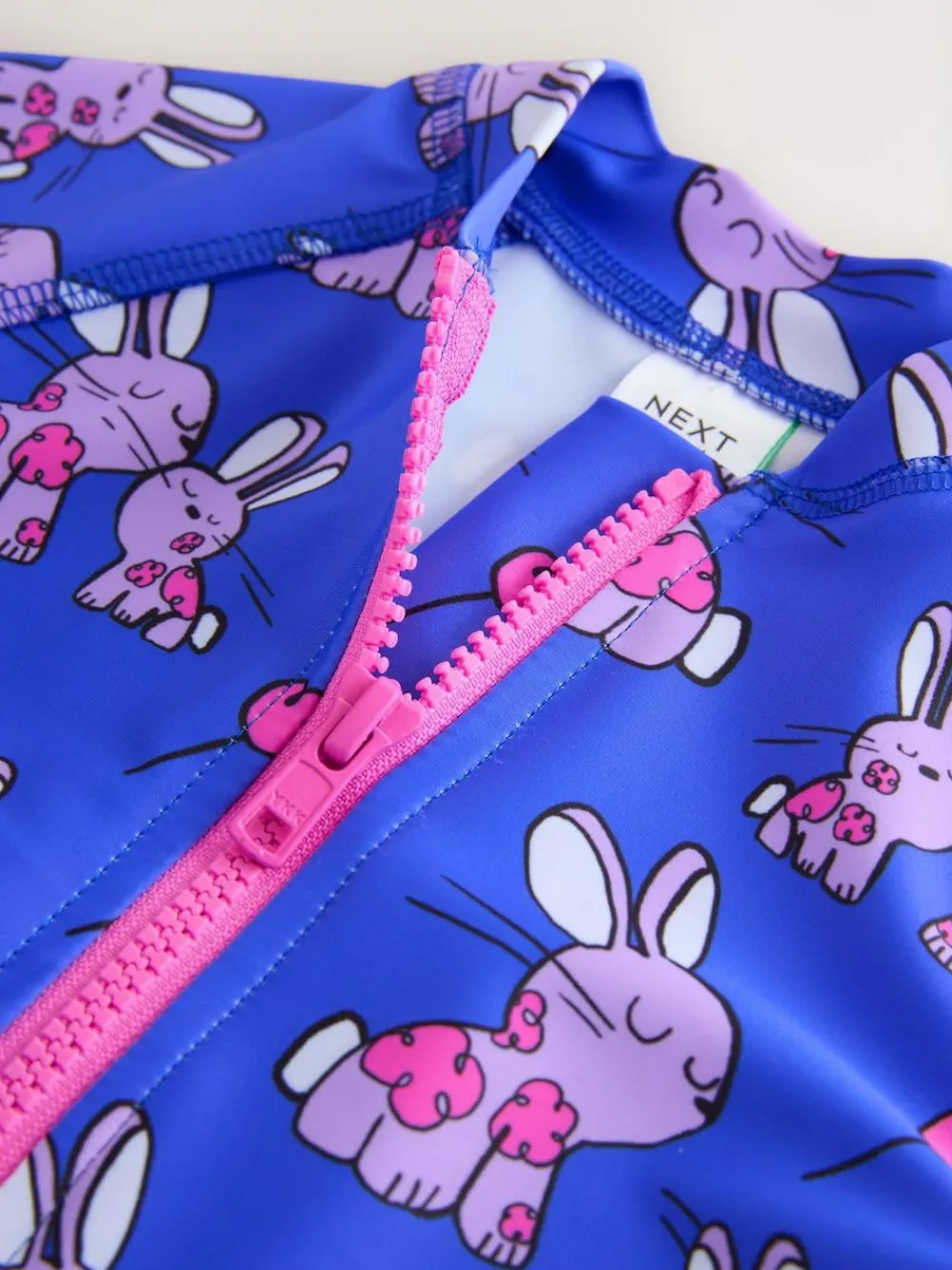 New Next Cobalt Blue Bunny Sunsafe Swimsuit (3mths-10yrs)