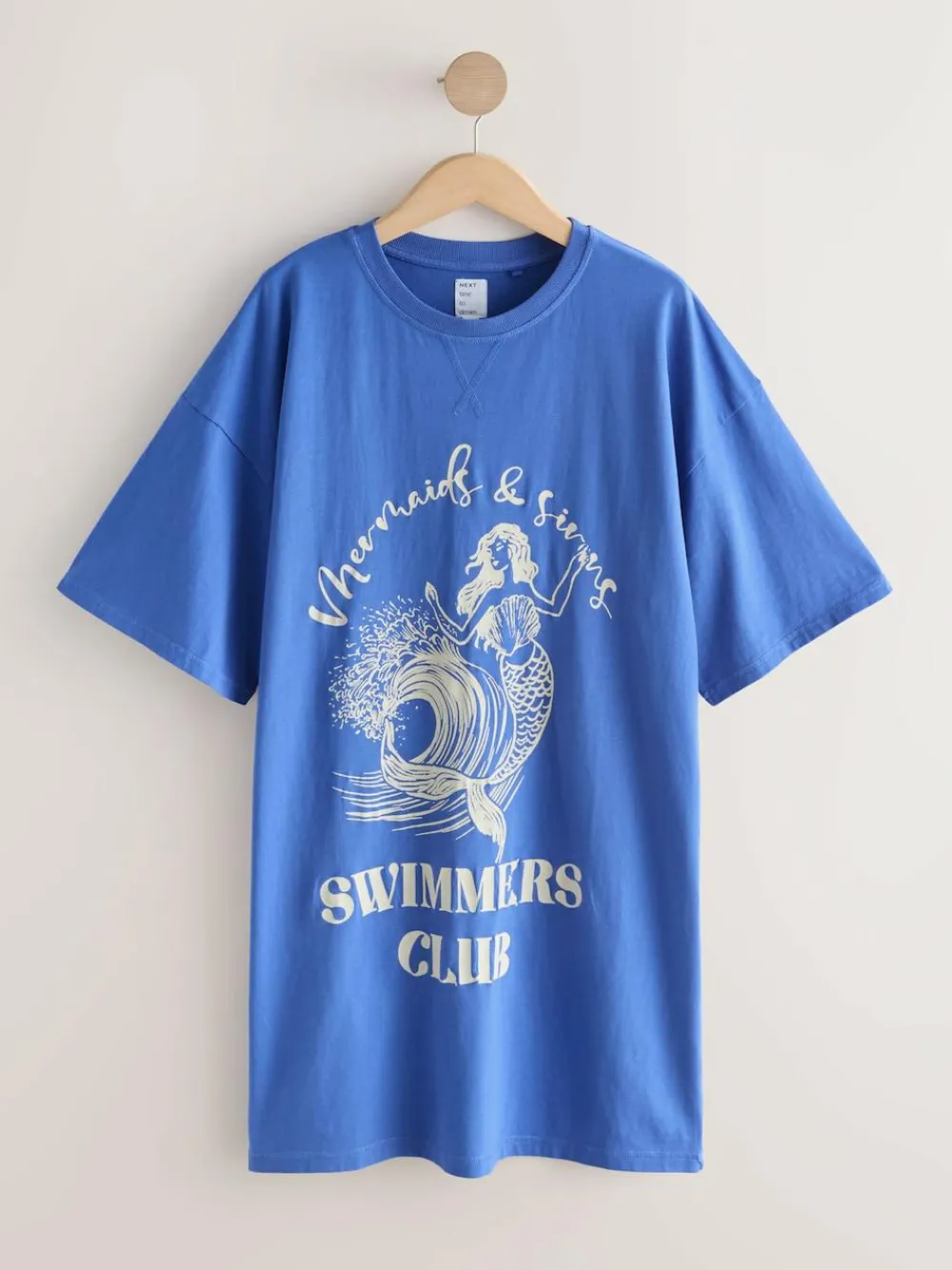 Next Cobalt Blue Graphic Nightie^Women All Night & Lounge|Nightwear