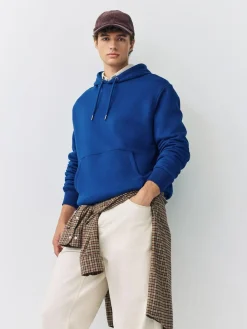 Next Cobalt Blue Regular Fit Heavyweight Cotton Rich Jersey Hoodie^ Sweatshirts & Hoodies|Sweatshirts & Hoodies