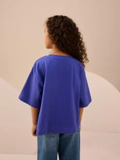 Online Next Cobalt Blue Sequin Star T-Shirt (3-16yrs)