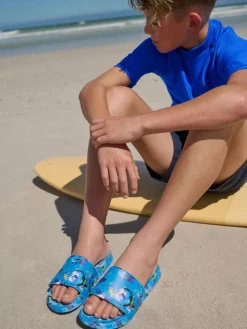 Next Cobalt Blue Short Sleeve Rash Vest (1.5-16yrs)^BOY Swimwear