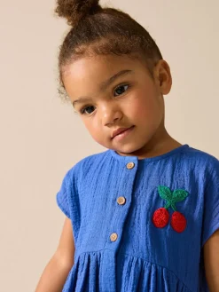 Next Textured Short Sleeve Dress (3mths-8yrs)^ Dresses|Dresses