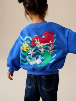 Online Next Cobalt Blue The Little Mermaid Crew Neck Sweatshirt (3mths-7yrs)