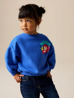 Online Next Cobalt Blue The Little Mermaid Crew Neck Sweatshirt (3mths-7yrs)