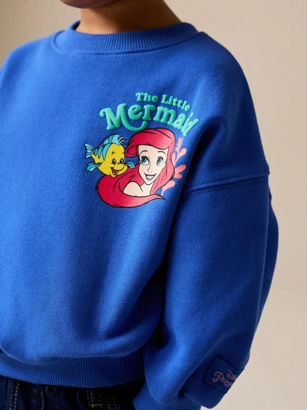 Online Next Cobalt Blue The Little Mermaid Crew Neck Sweatshirt (3mths-7yrs)