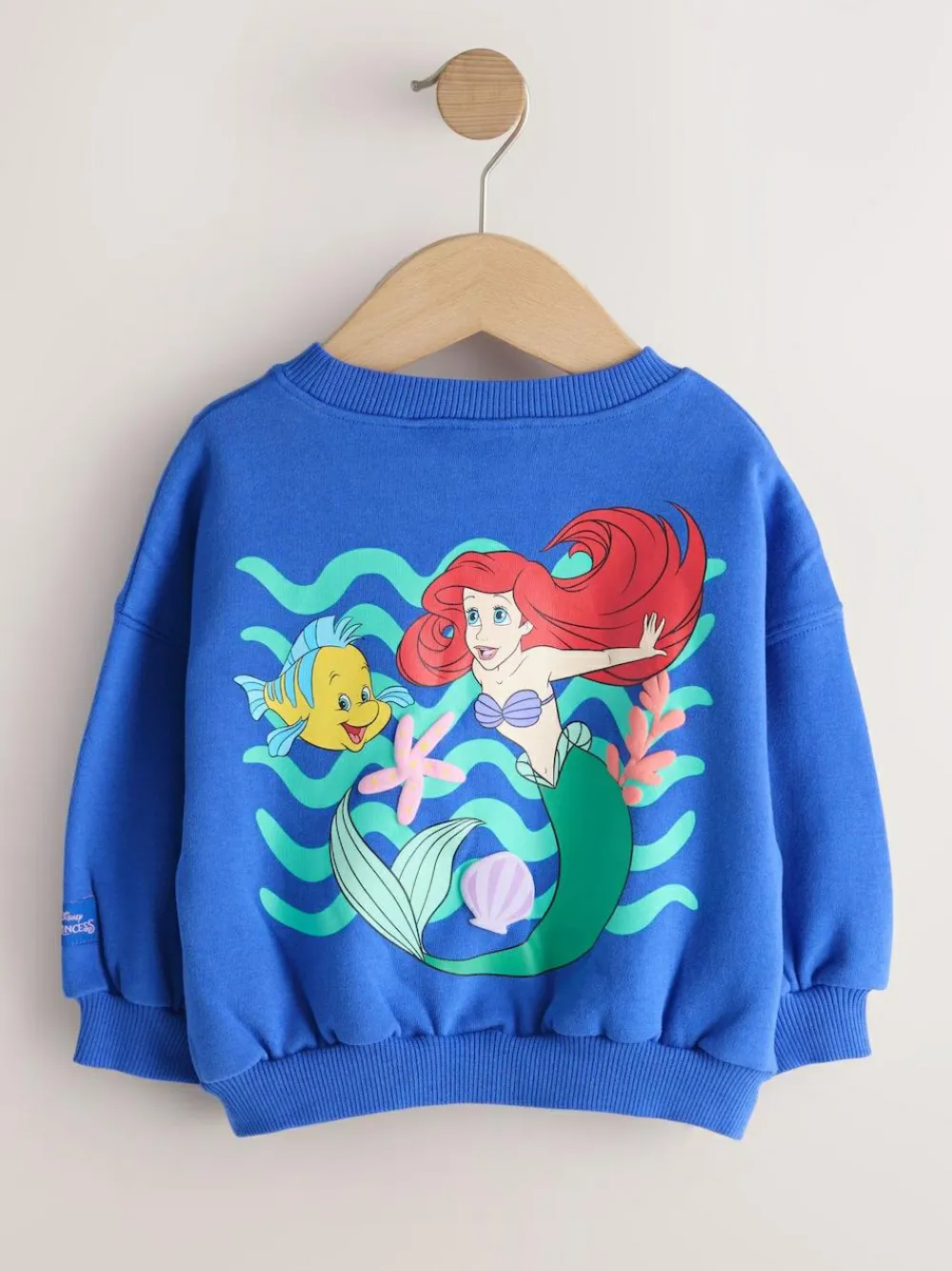 Online Next Cobalt Blue The Little Mermaid Crew Neck Sweatshirt (3mths-7yrs)