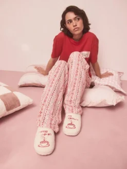 Next Coffee Mule Borg Slippers^Women All Night & Lounge