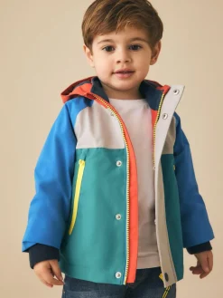 Next Waterproof Fleece Lined Anorak (3mths-7yrs)^BOY Coats, Jackets & Pramsuits|Coats, Jackets & Pramsuits
