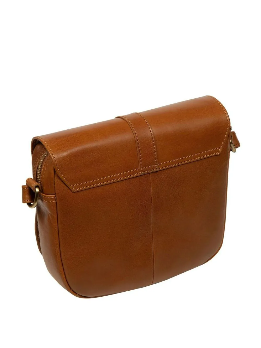 Clearance Conkca Fern Leather Cross-Body Bag Brown