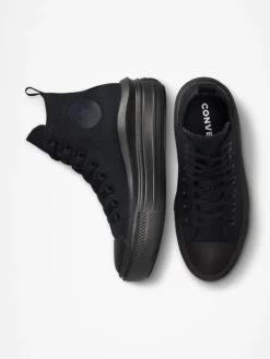 Best Converse Youth Chuck Taylor Move Trainers Black Chrome