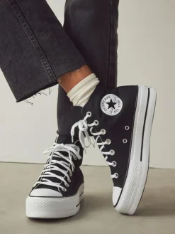 Converse Pale Platform Lift High Top Trainers^Women Sneakers