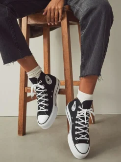 Converse Pale Platform Lift High Top Trainers^Women Sneakers
