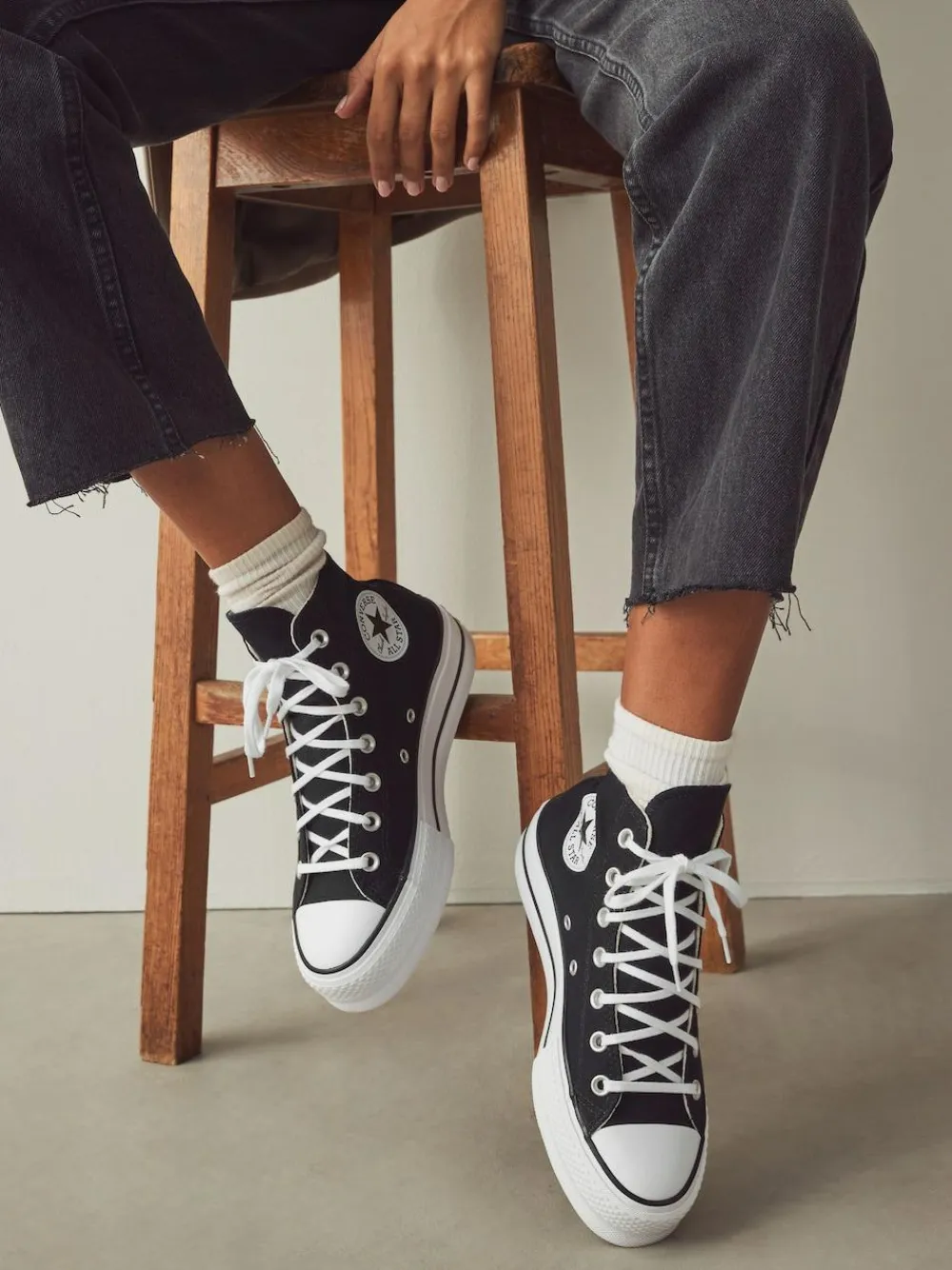 Converse Pale Platform Lift High Top Trainers^Women Sneakers