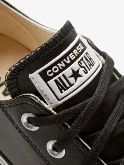 Online Converse Platform Lift Chuck Ox Leather Trainers Black