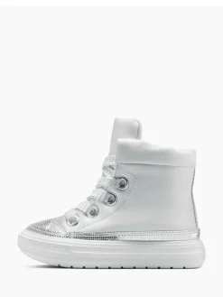 Clearance Converse Silver Chuck Taylor Kid Lift Trainers