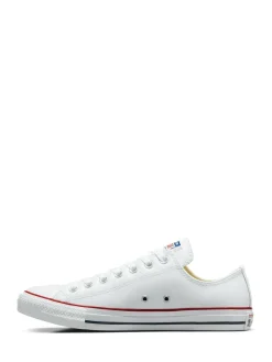 Online Converse Leather Chuck Ox Trainers White