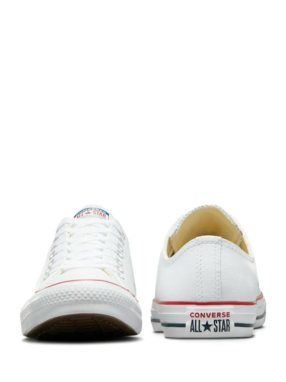 Online Converse Leather Chuck Ox Trainers White