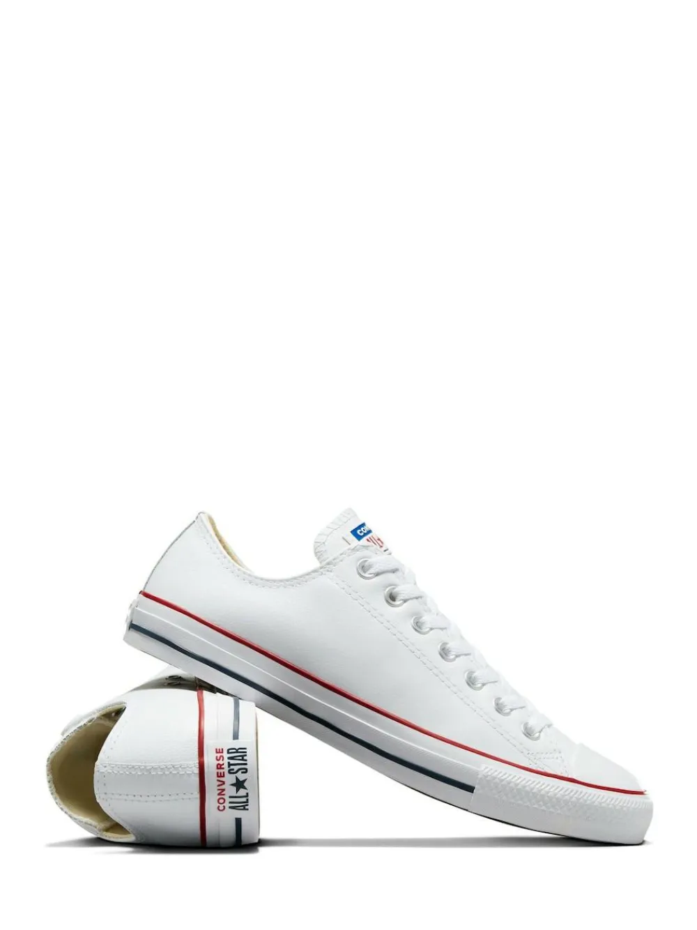 Online Converse Leather Chuck Ox Trainers White