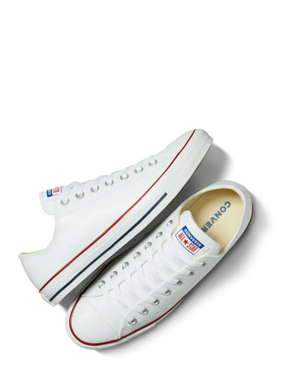 Online Converse Leather Chuck Ox Trainers White