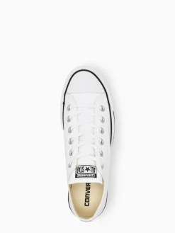 Hot Converse Platform Lift Chuck Ox Trainers White
