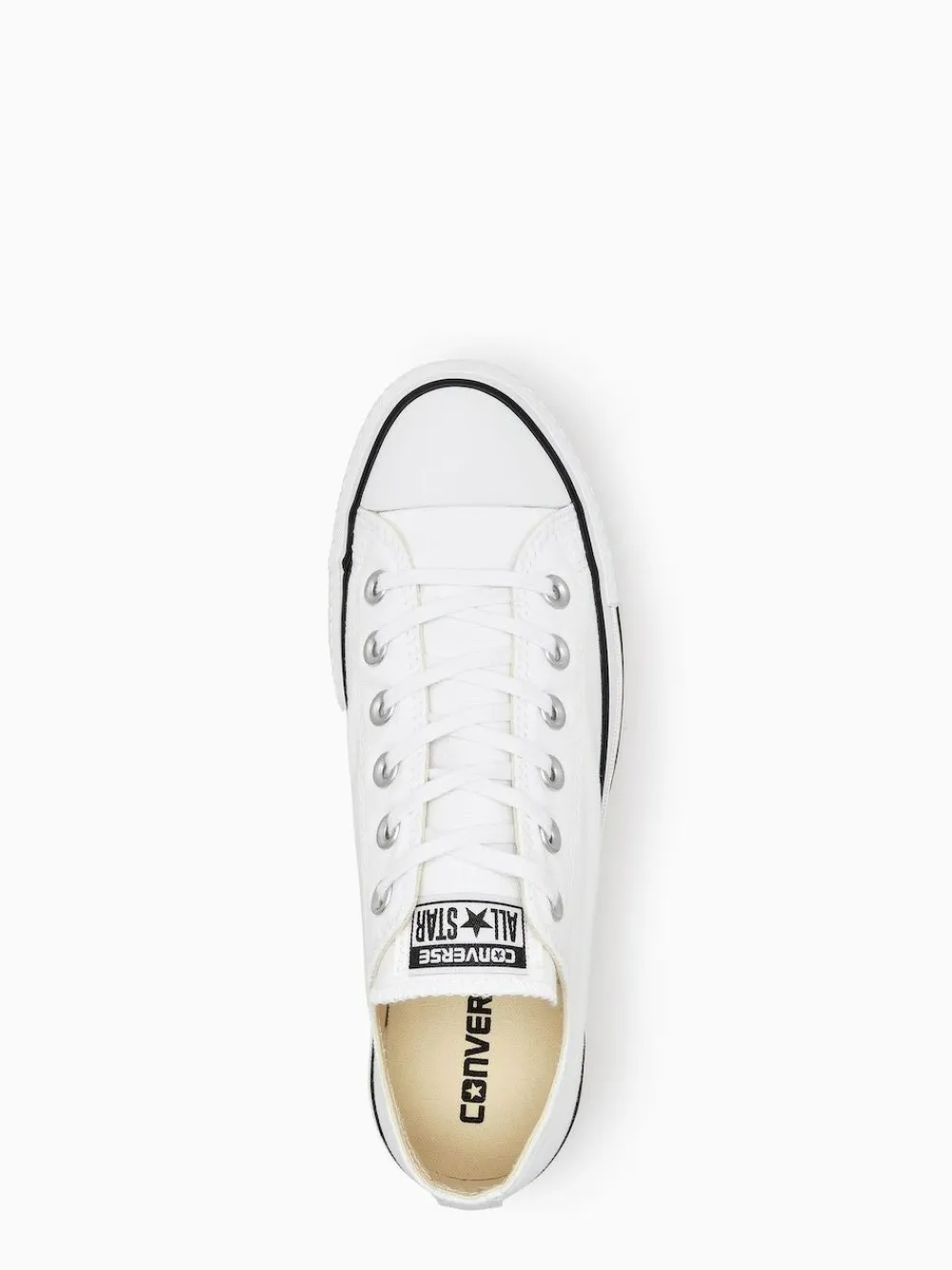 Hot Converse Platform Lift Chuck Ox Trainers White