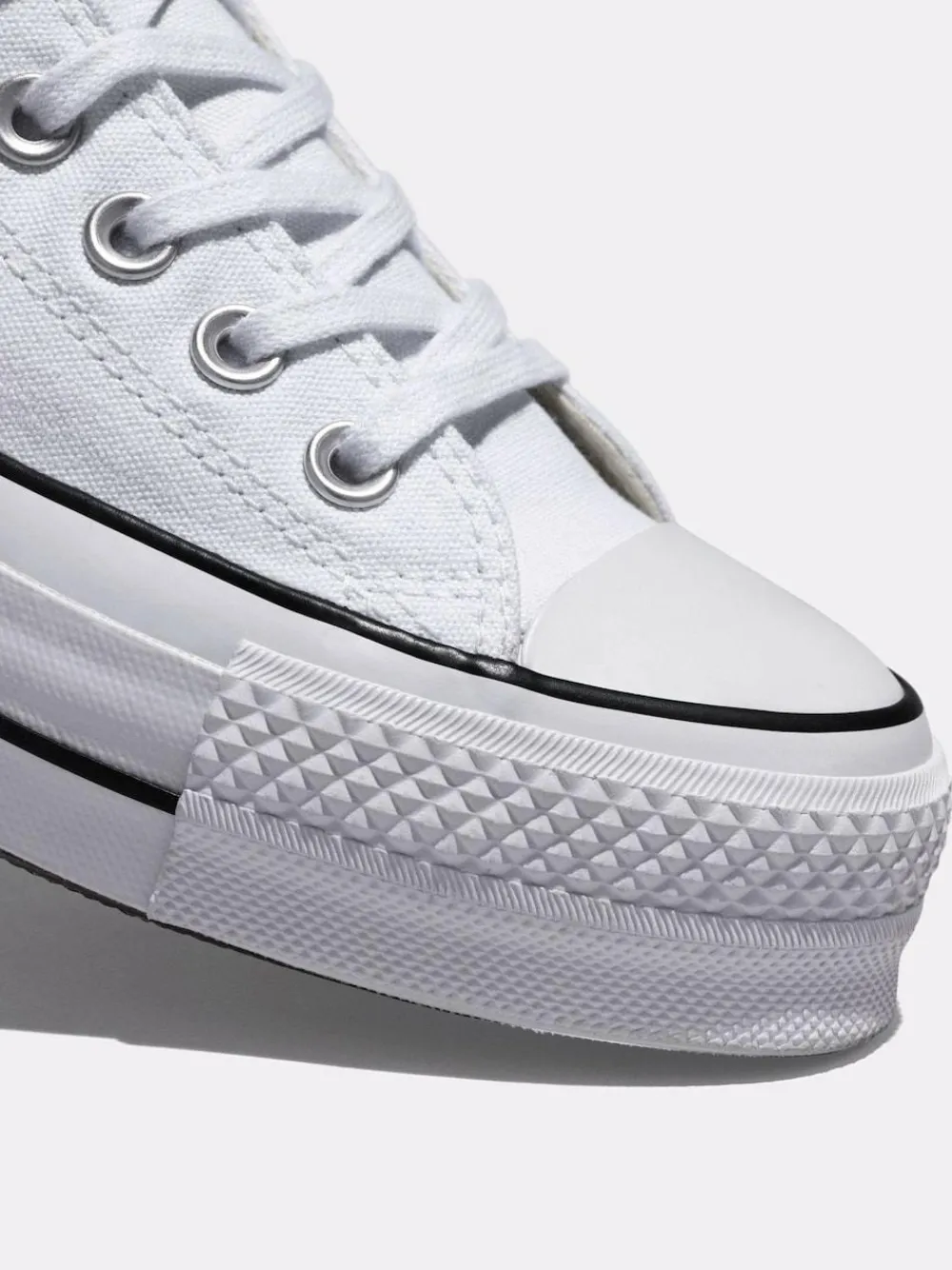 Hot Converse Platform Lift Chuck Ox Trainers White