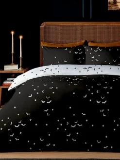 Copenhagen Home Black Bats Duvet Cover Set^ Branded Bedlinen