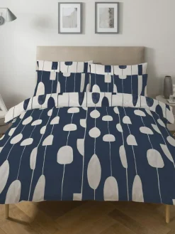 Copenhagen Home Navy Luka Duvet Cover Set^ Branded Bedlinen