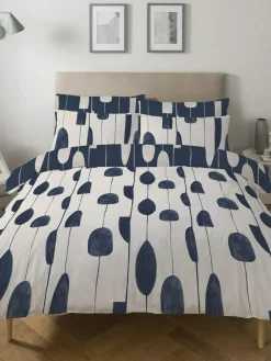 Copenhagen Home Navy Luka Duvet Cover Set^ Branded Bedlinen
