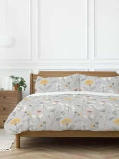 Discount Copenhagen Home Olia Duvet Cover and Pillowcase Set Silver