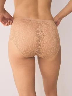 Next Midi All-Over Lace No VPL Knickers 3 Pack^Women Panties|All Lingerie