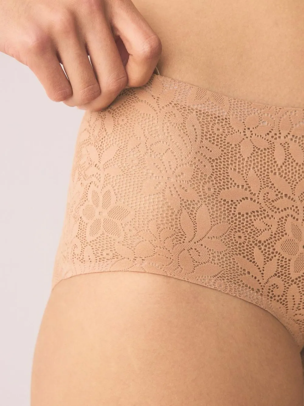 Next Midi All-Over Lace No VPL Knickers 3 Pack^Women Panties|All Lingerie