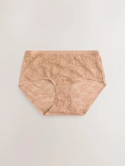 Next Midi All-Over Lace No VPL Knickers 3 Pack^Women Panties|All Lingerie