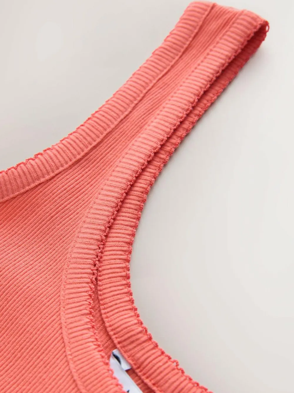 Best Next Pointelle Cami Vest Top Coral Pink