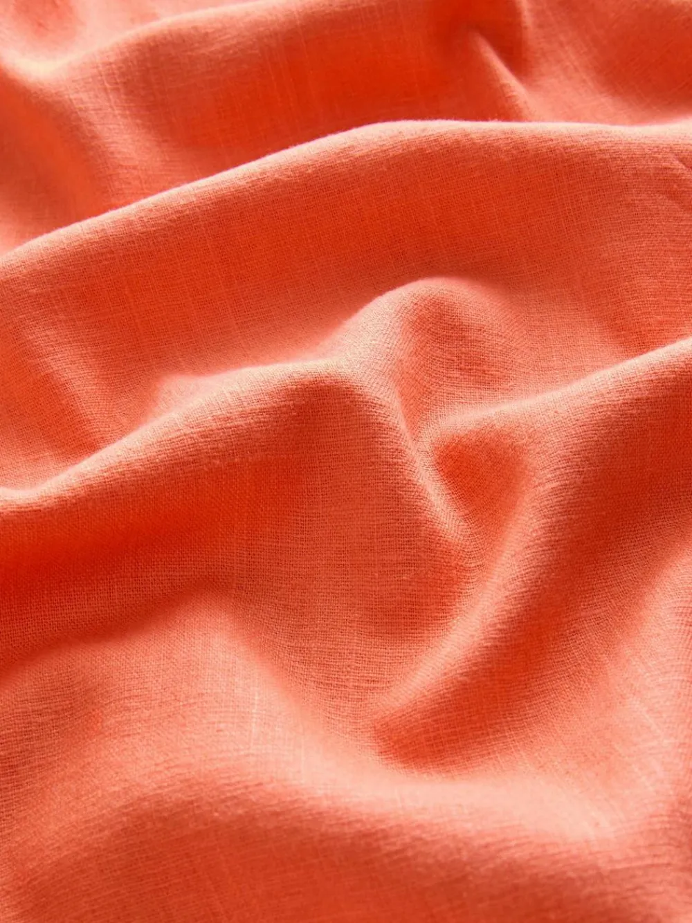 Online Next Smart Front Linen Blend Wide Leg Trousers Coral Pink