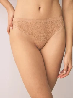 Sale Next Thong All-Over Lace No VPL Knickers 3 Pack Coral Pink