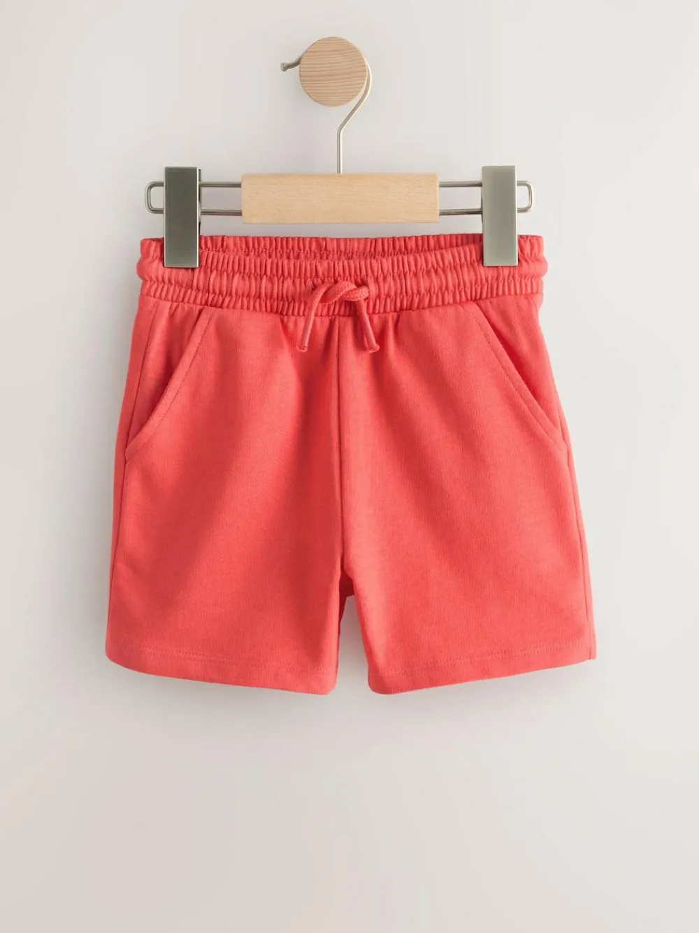 Hot Next Coral Red Jersey Shorts (3mths-7yrs)