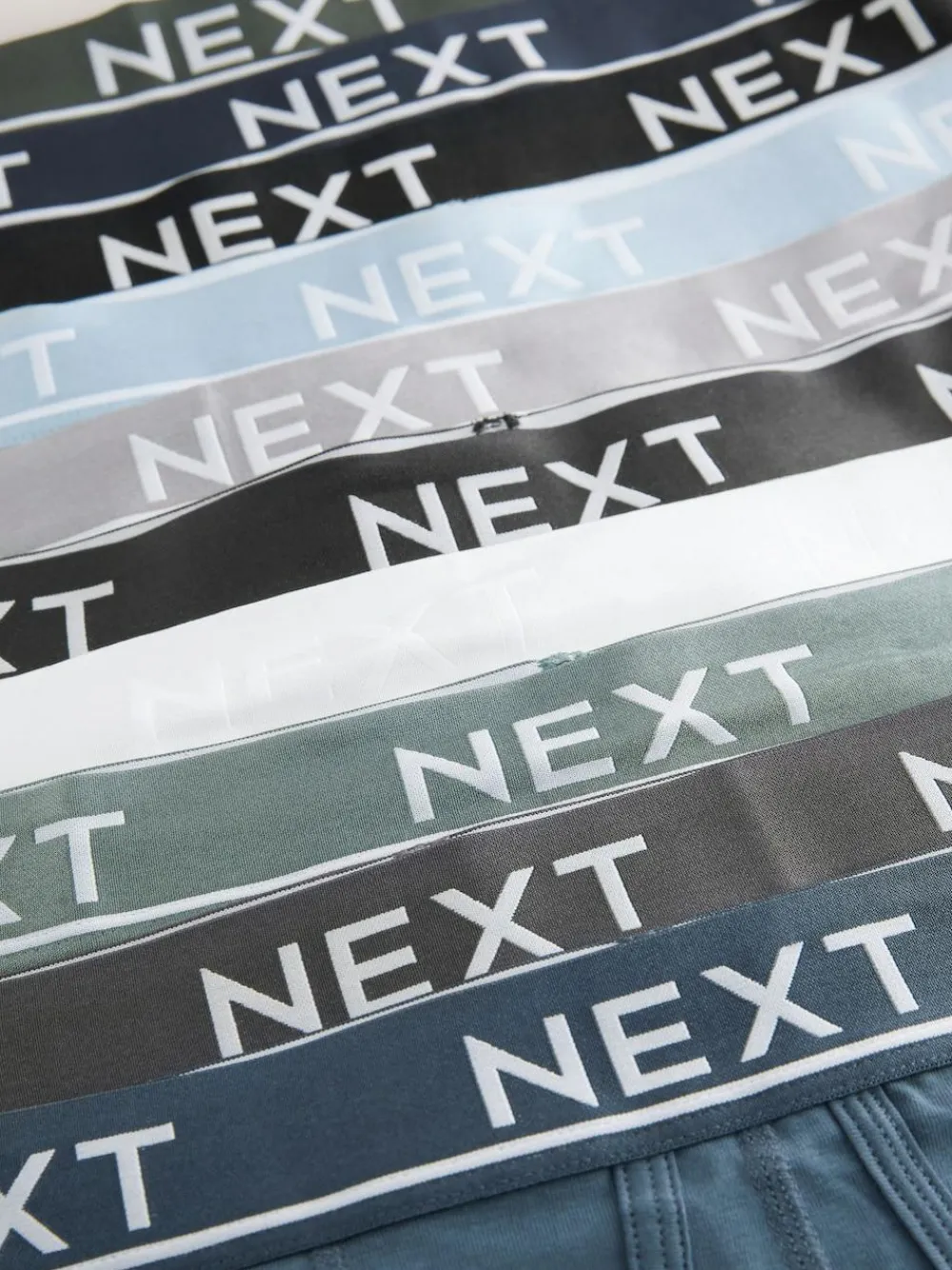 Next Core Grey/ Greens A-Front Boxers 10 Pack^ Underwear|Underwear