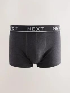 Outlet Next Core Grey/Green 10 pack Cotton Rich Blend Hipsters Boxers