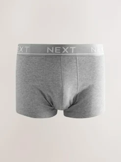 Outlet Next Core Grey/Green 10 pack Cotton Rich Blend Hipsters Boxers