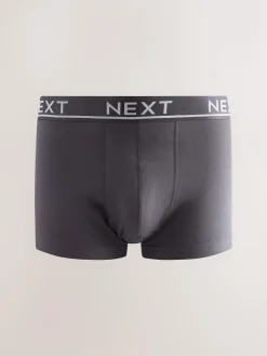 Outlet Next Core Grey/Green 10 pack Cotton Rich Blend Hipsters Boxers