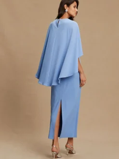 Outlet Next Cornflower Blue Cape Maxi Dress