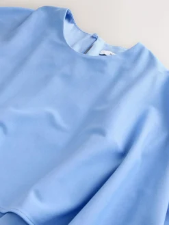 Outlet Next Cornflower Blue Cape Maxi Dress