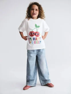 Clearance Cotton On Blue Kaity Wide Leg Jeans